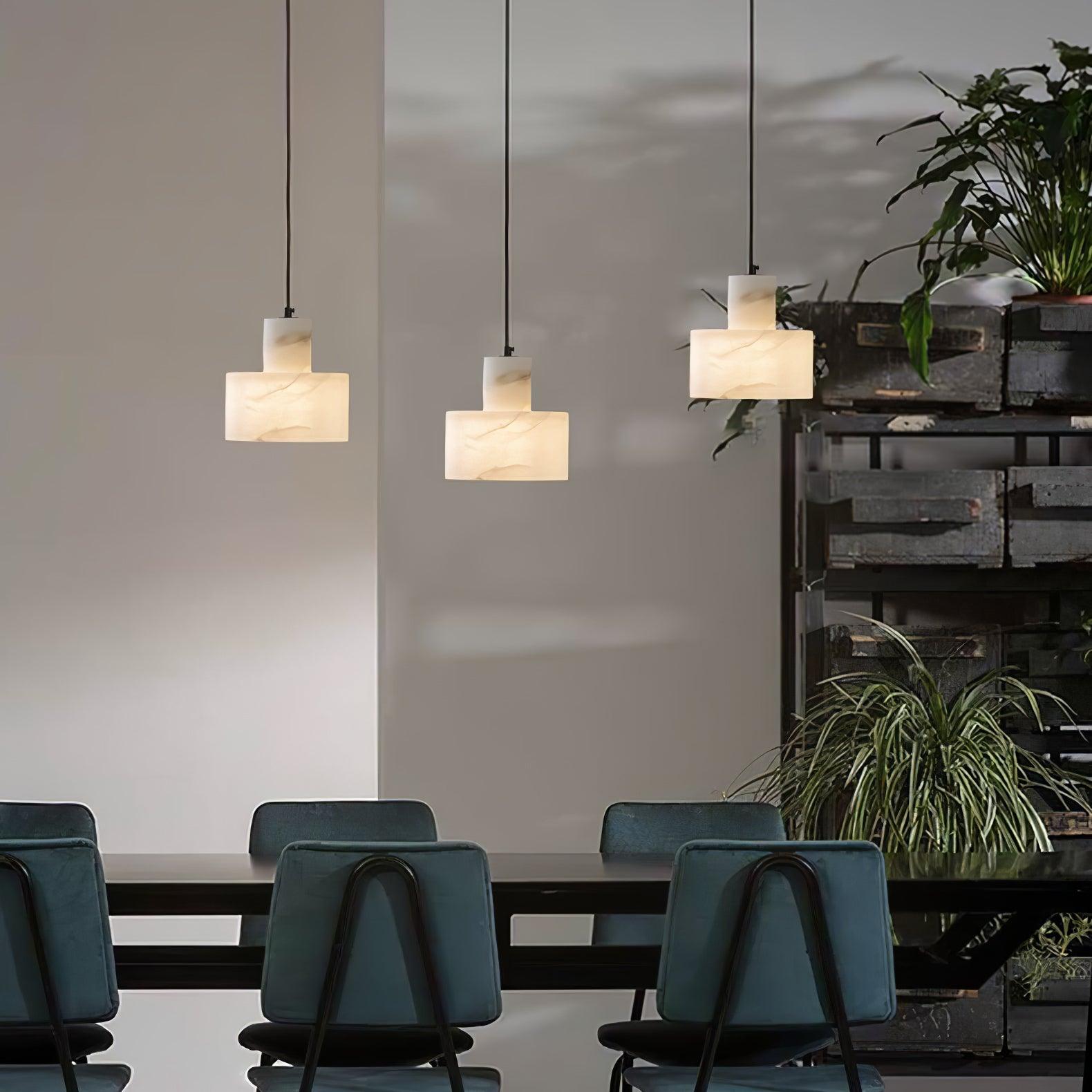 Cylora Alabaster Column Pendant Lamp - CasaraHouse