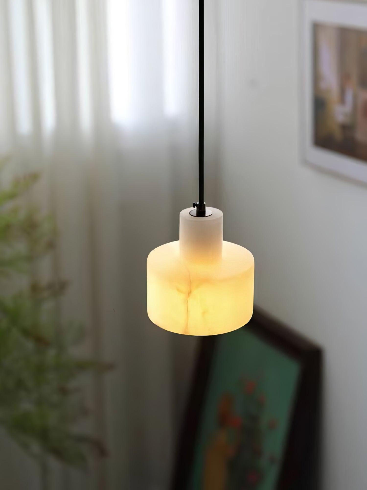 Cylora Alabaster Column Pendant Lamp - CasaraHouse