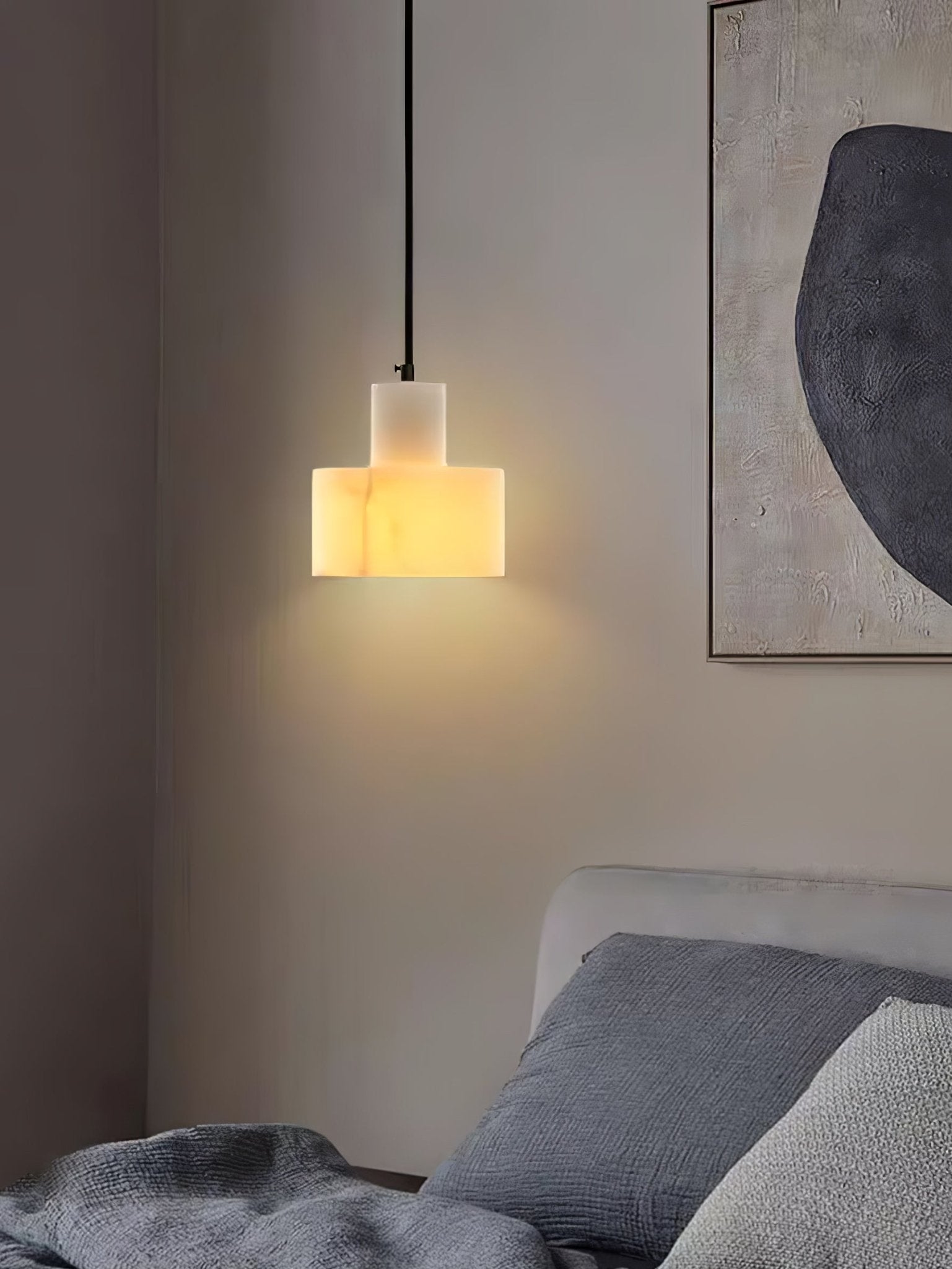 Cylora Alabaster Column Pendant Lamp - CasaraHouse
