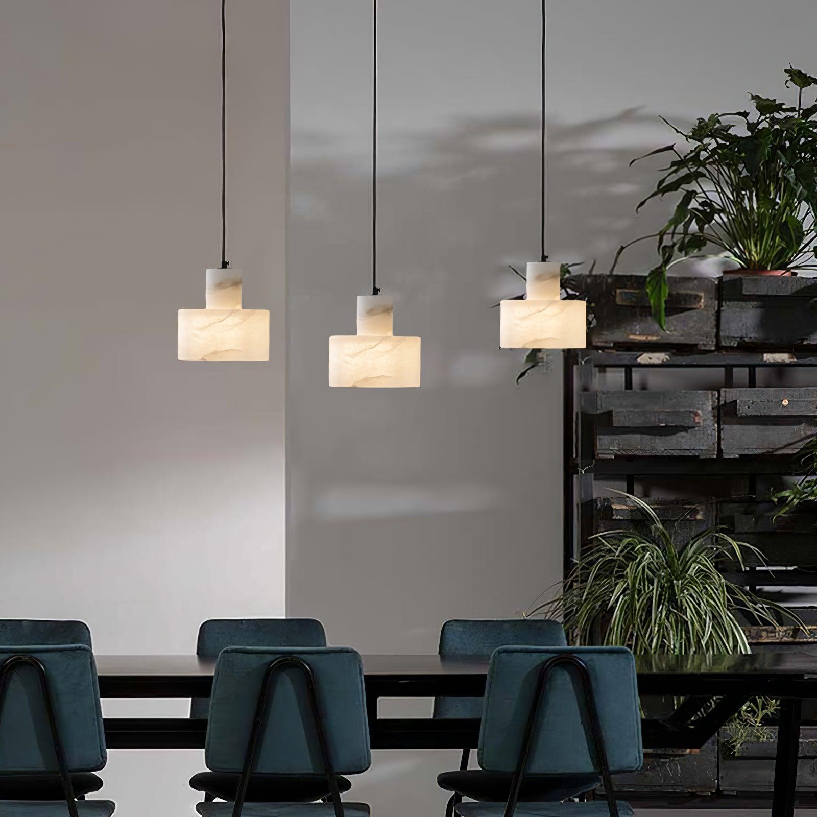 Cylora Alabaster Column Pendant Lamp - CasaraHouse