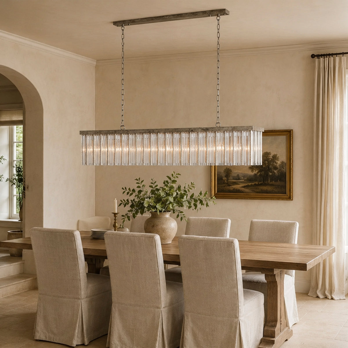 Andalucia Rectangular Chandelier 48'' 56''