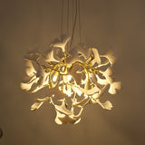 Ginkgo Ceramic Round Chandelier 24"