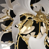 Ginkgo Ceramic Round Chandelier 24"