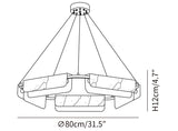 Delia Alabaster Chandelier