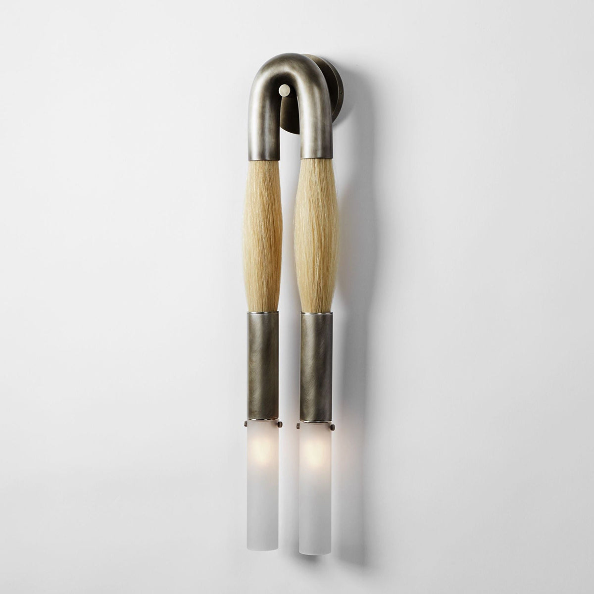 Antonia Horsehair Double Sconce
