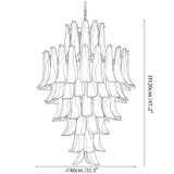 Dravina Glass Petals Pendant Lamp 31.5″D