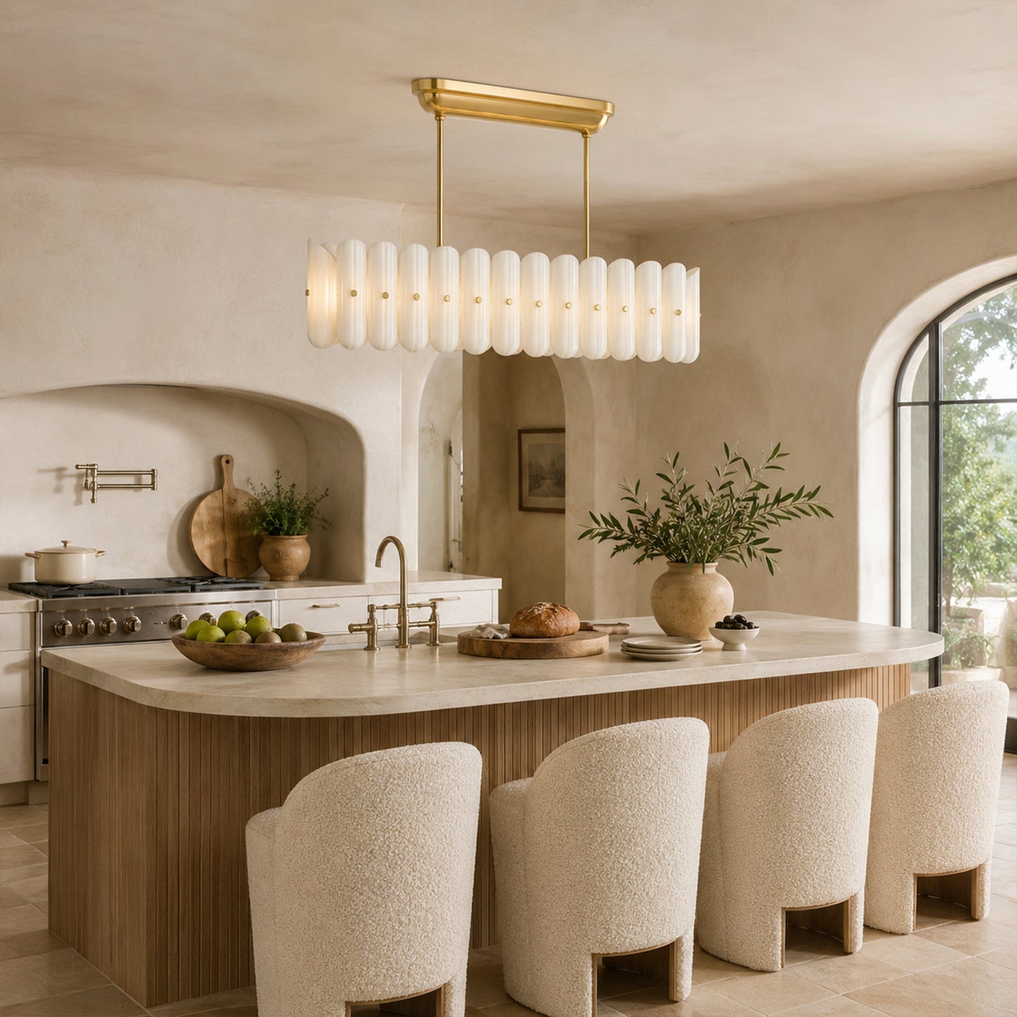 Myrna LED Linear Chandelier 55"