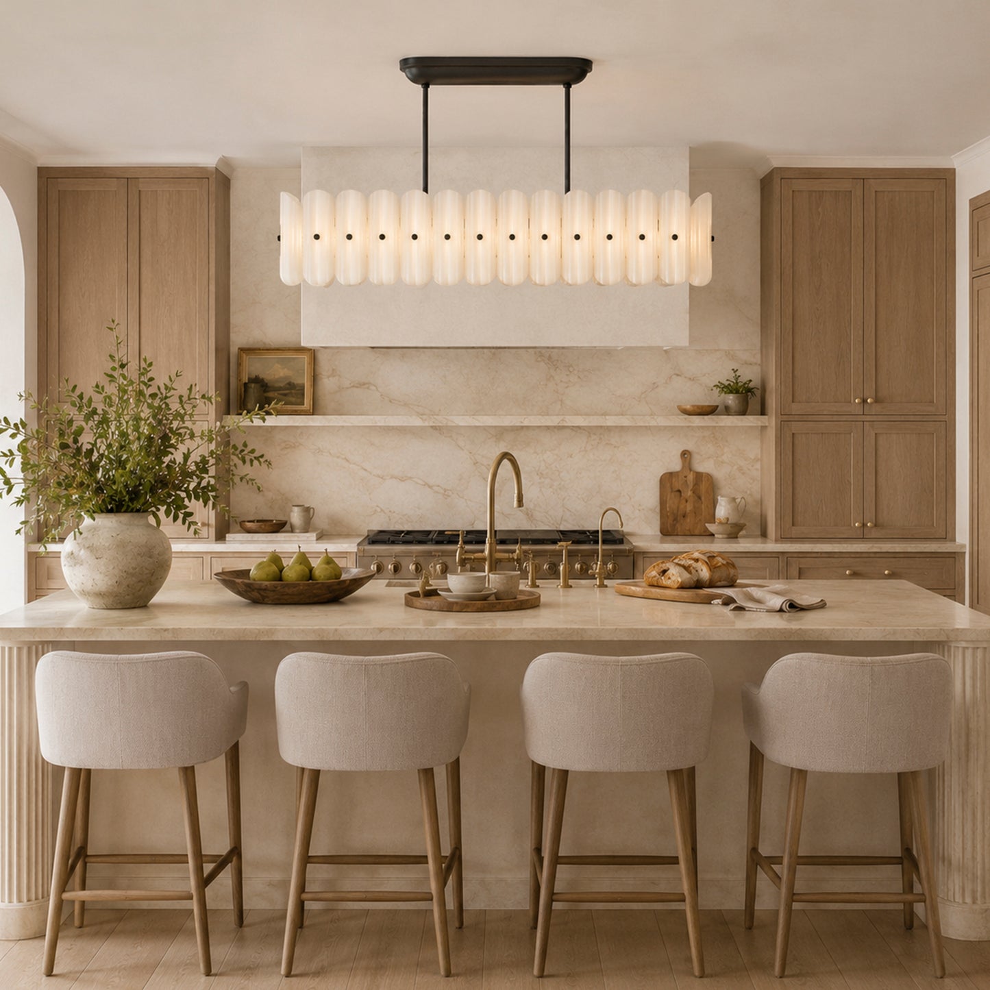 Myrna LED Linear Chandelier 55"