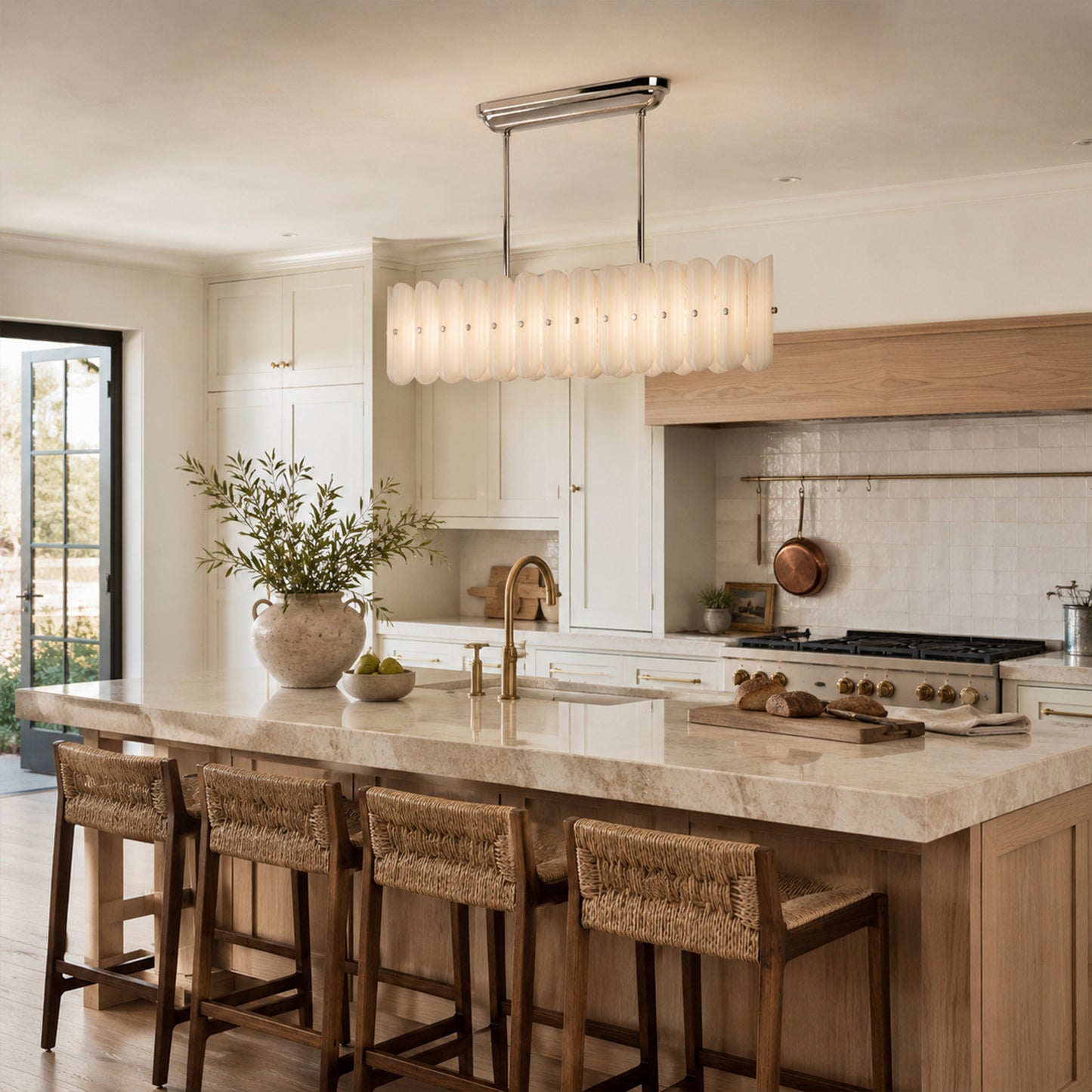 Myrna LED Linear Chandelier 55"