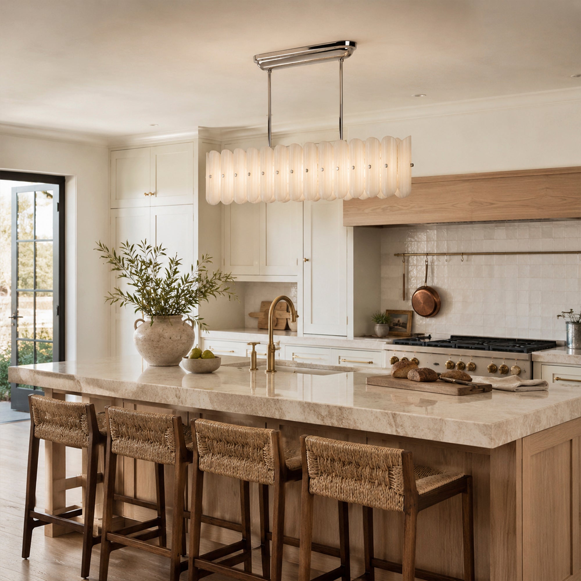 Myrna LED Linear Chandelier 55"