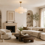 Myrna LED Double Tier Round Chandelier 25" 35" 46"