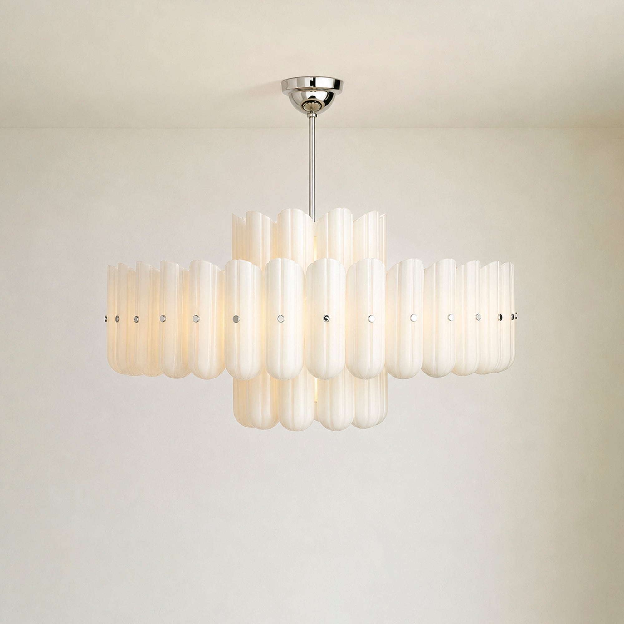 Myrna LED Double Tier Round Chandelier 25" 35" 46"