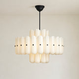 Myrna LED Double Tier Round Chandelier 25" 35" 46"