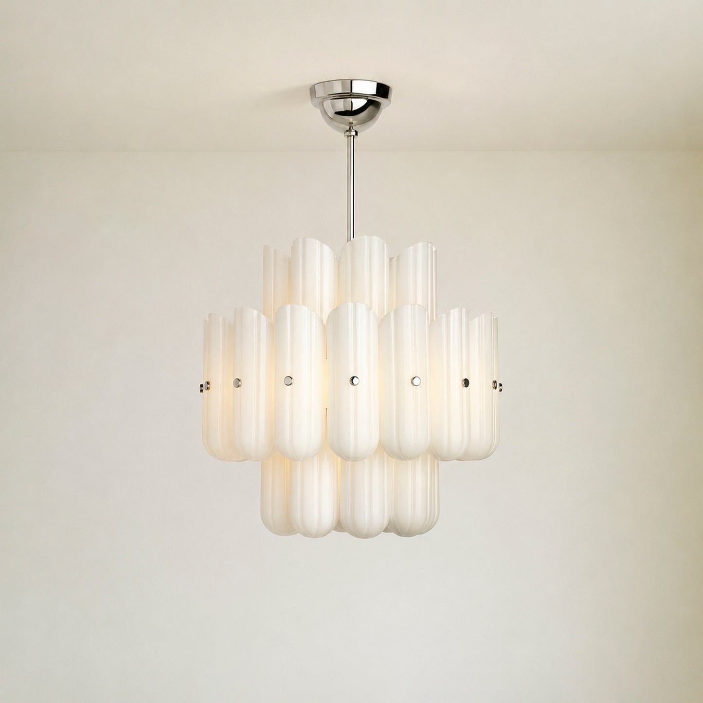 Myrna LED Double Tier Round Chandelier 25" 35" 46"