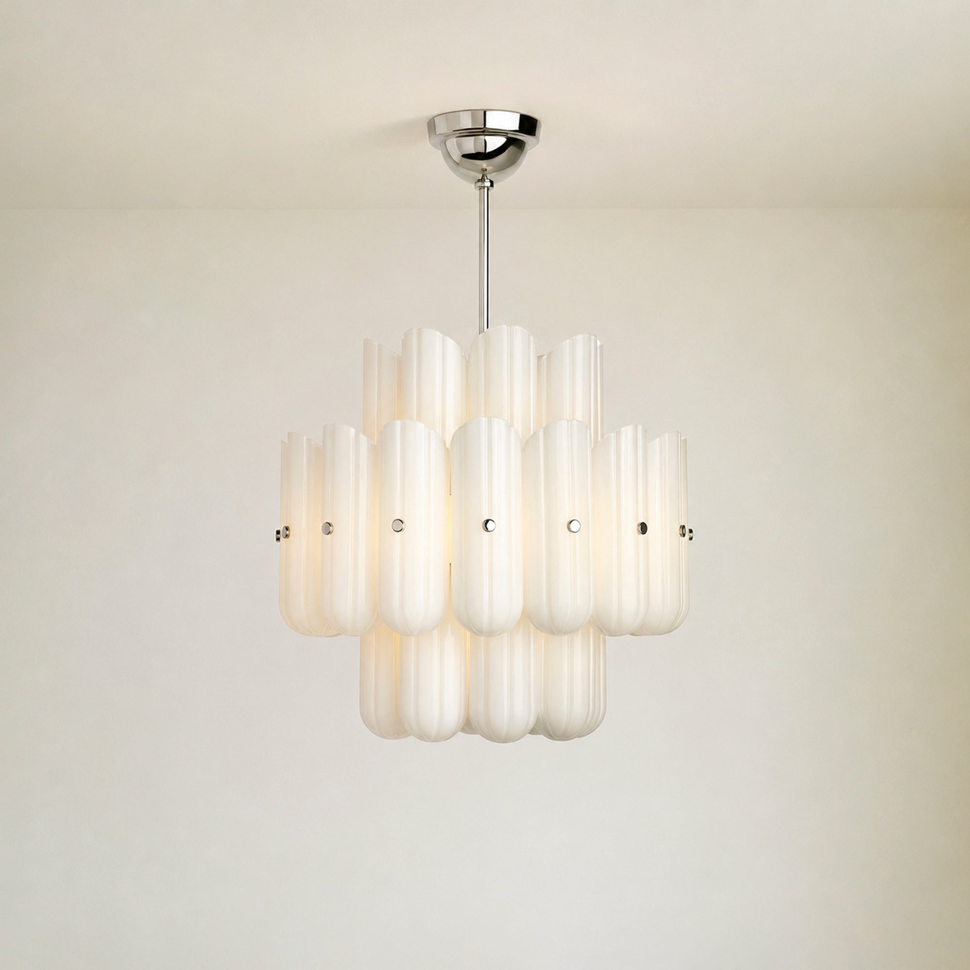 Myrna LED Double Tier Round Chandelier 25" 35" 46"