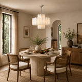 Myrna LED Double Tier Round Chandelier 25" 35" 46"
