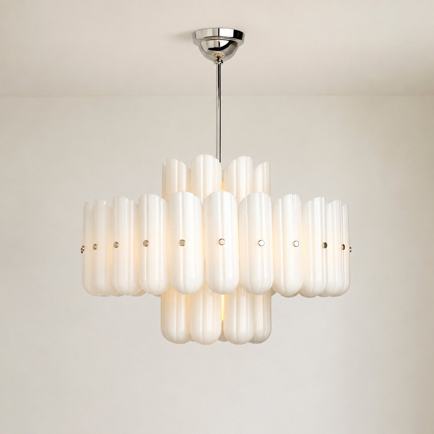 Myrna LED Double Tier Round Chandelier 25" 35" 46"