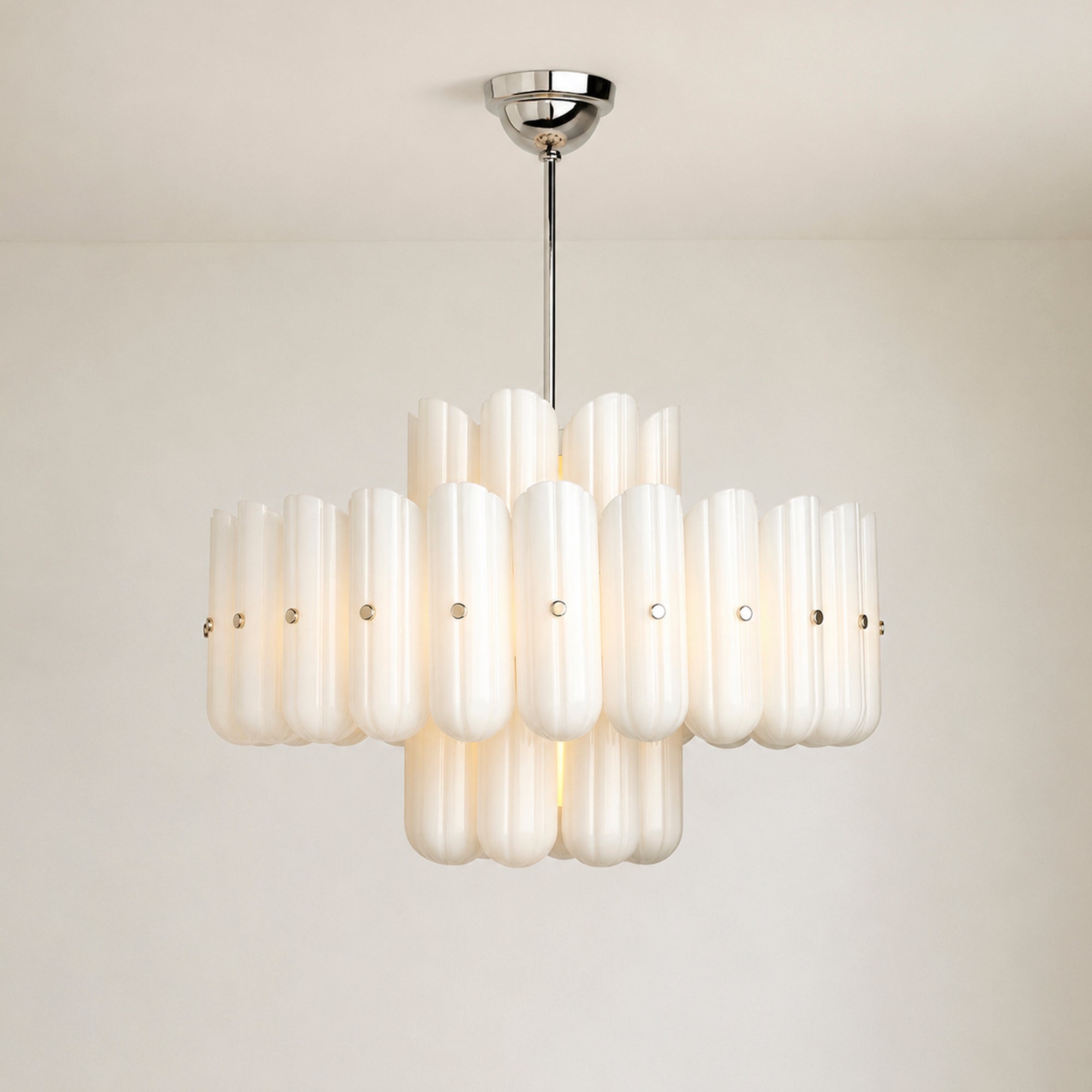 Myrna LED Double Tier Round Chandelier 25" 35" 46"