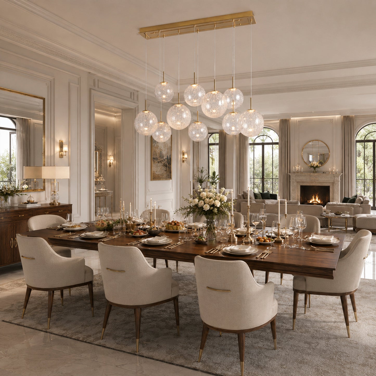 Casen Linear Chandelier 55" 65"