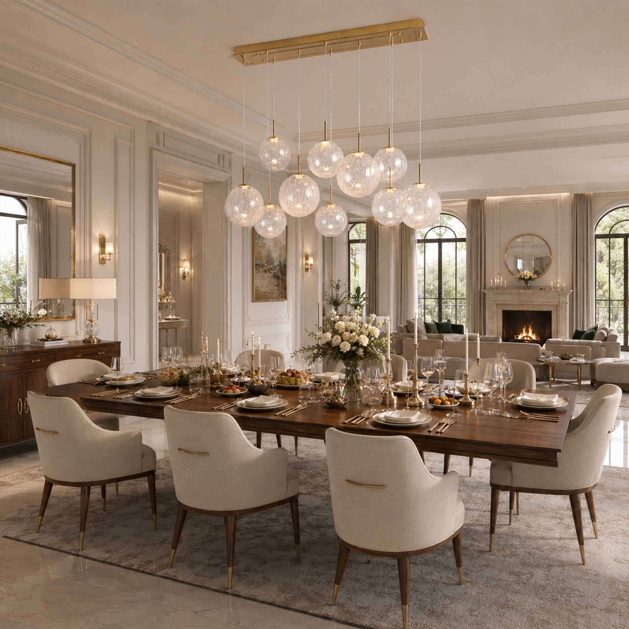 Casen Linear Chandelier 55" 65"