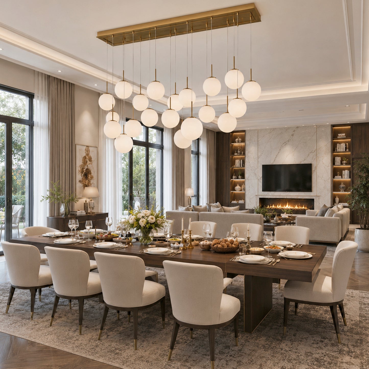 Casen Linear Chandelier 55" 65"