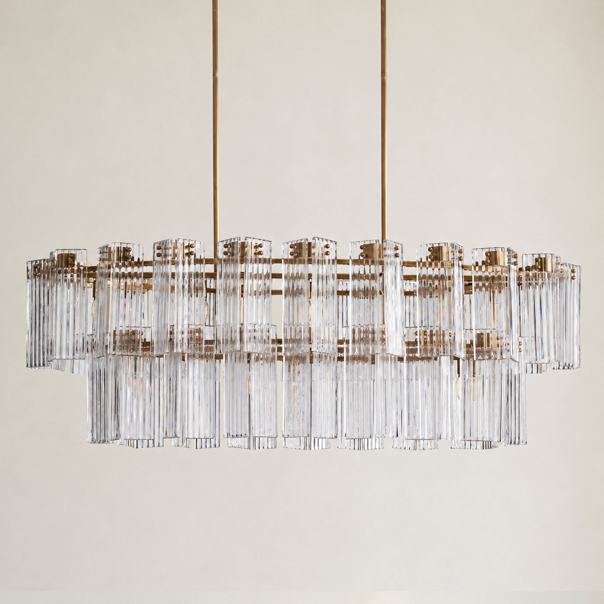 Delsie Oval Chandelier 51" 63" 72"