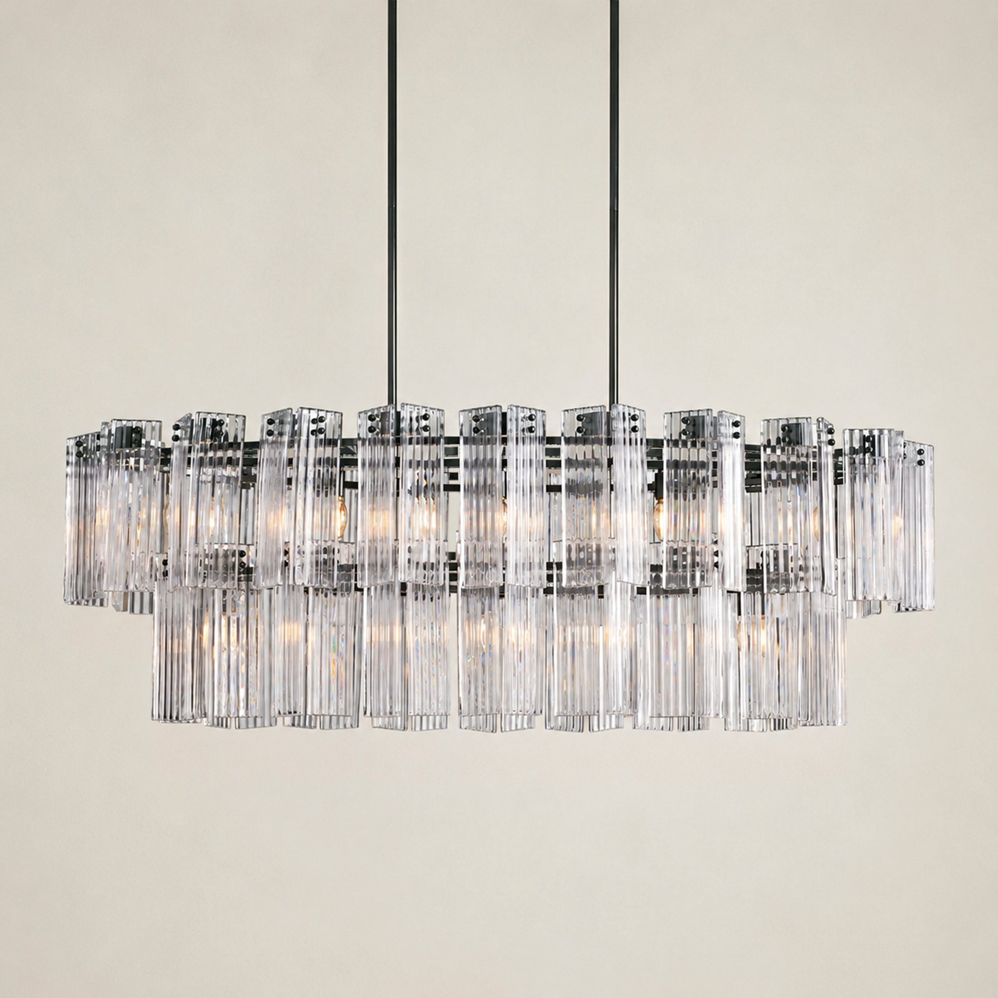 Delsie Oval Chandelier 51" 63" 72"