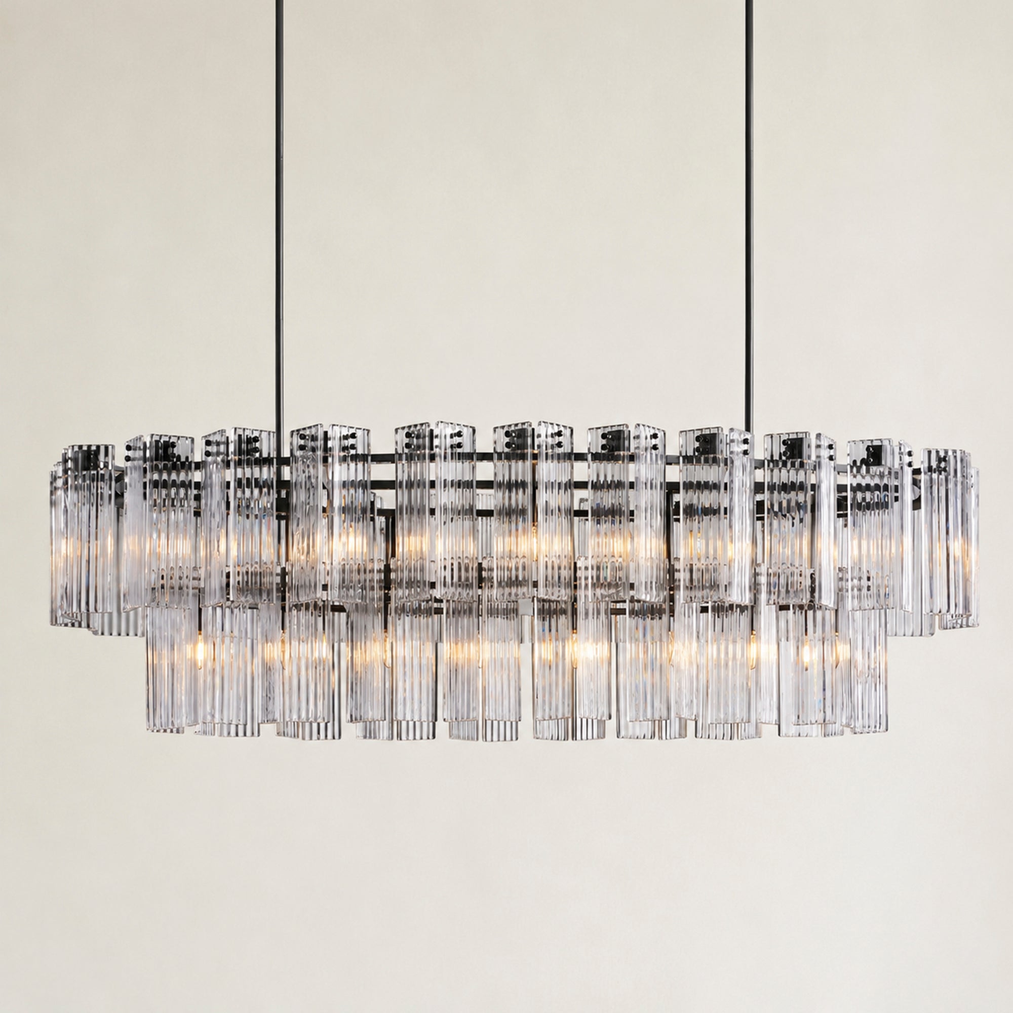 Delsie Oval Chandelier 51" 63" 72"