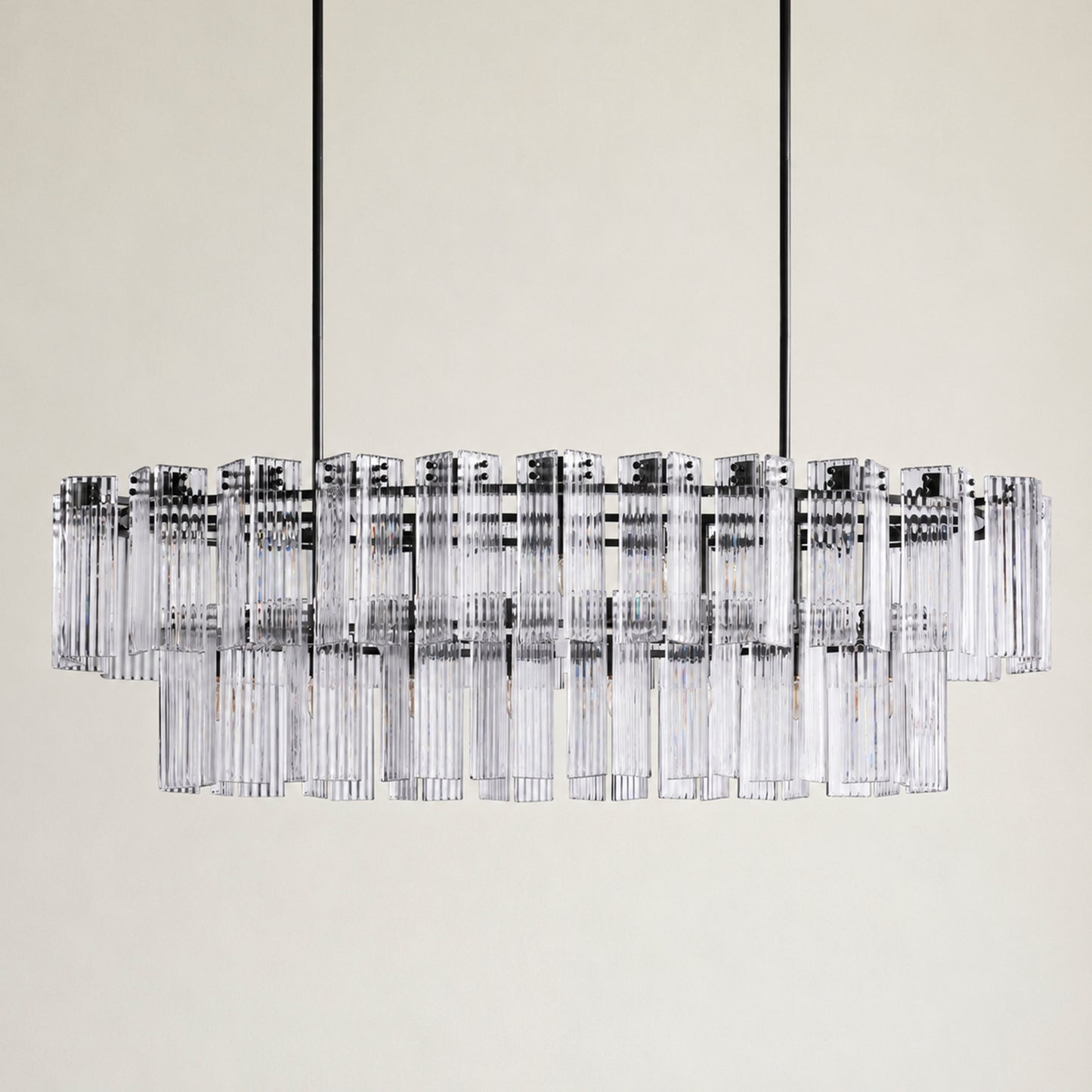 Delsie Oval Chandelier 51" 63" 72"