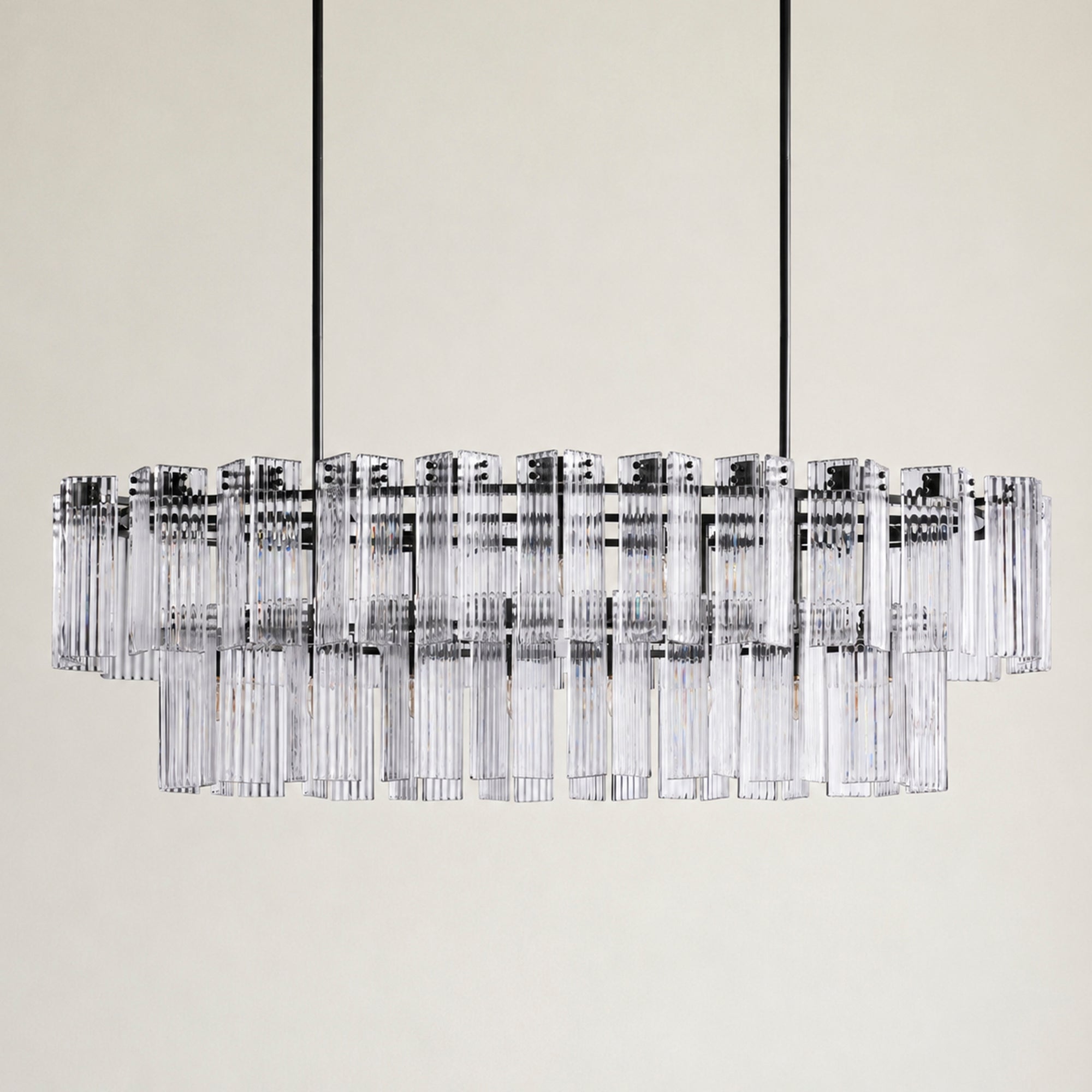Delsie Oval Chandelier 51" 63" 72"