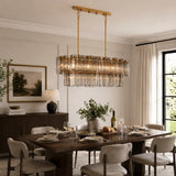 Delsie Oval Chandelier 51" 63" 72"