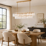 Delsie Oval Chandelier 51" 63" 72"