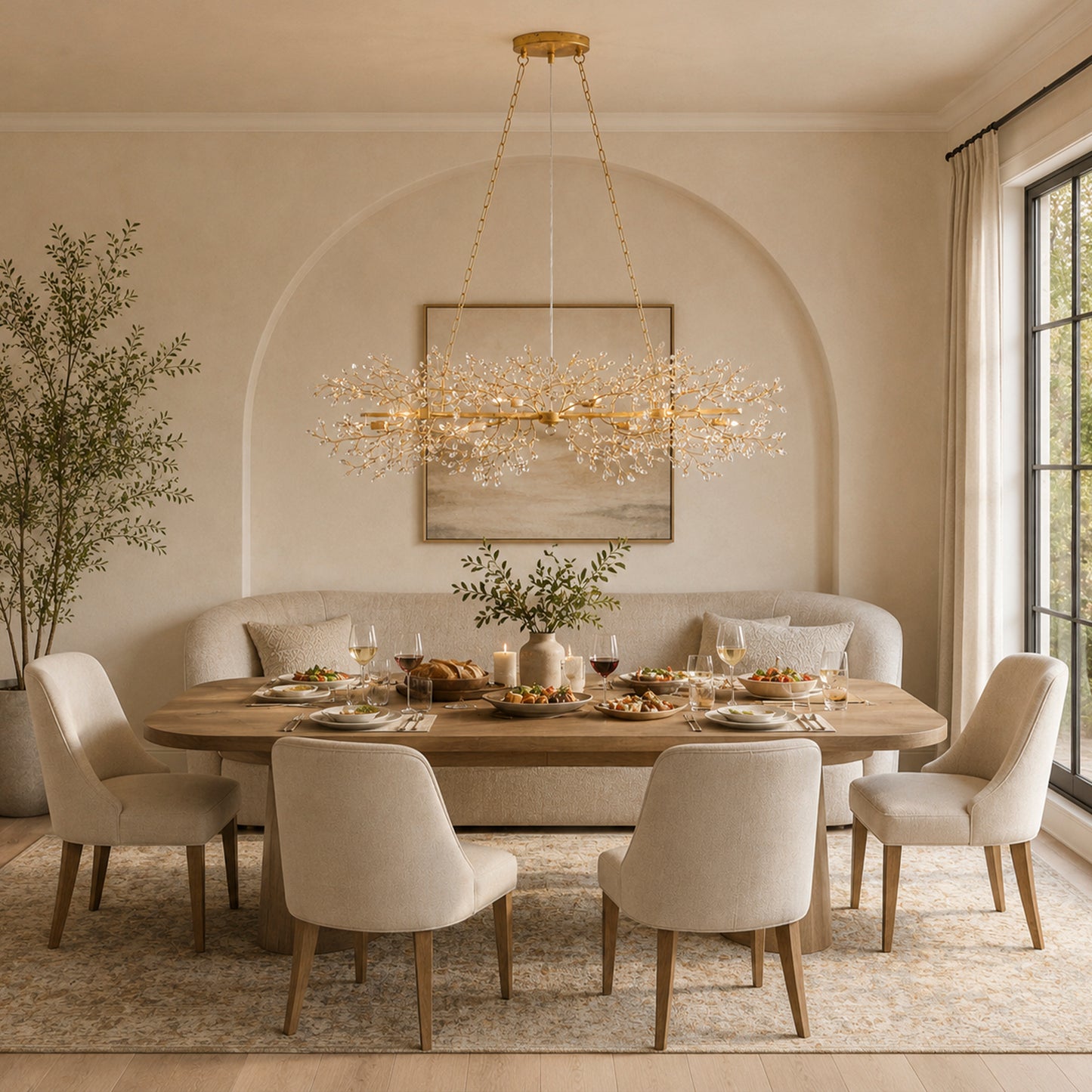 Fior Linear Chandelier 43'' 51'' 68''