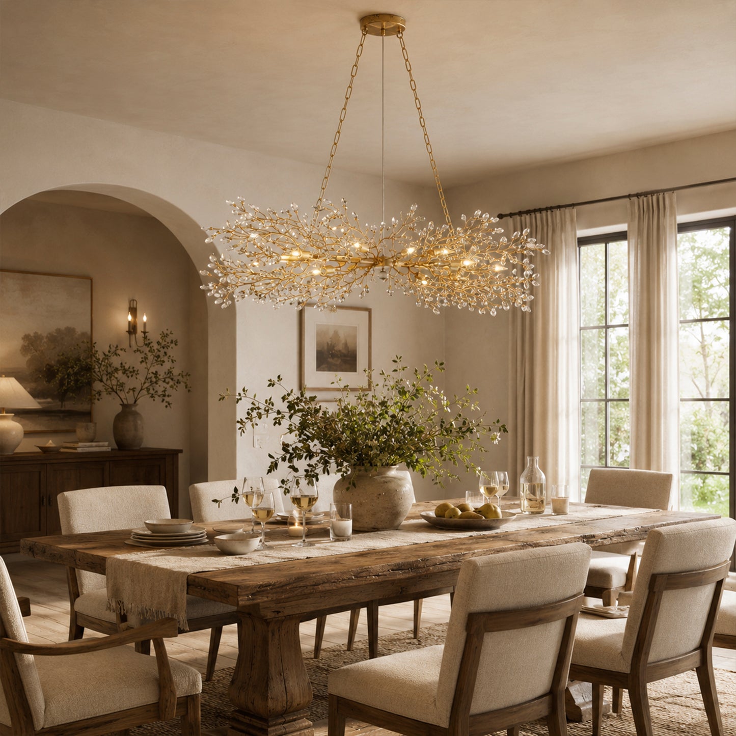Fior Linear Chandelier 43'' 51'' 68''