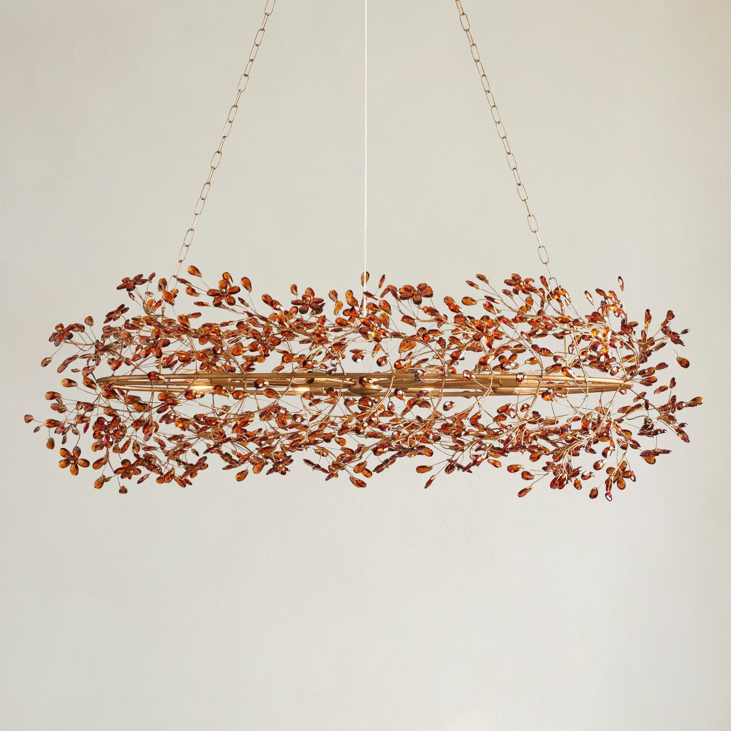 Fior Colored Oval Chandelier 62" 74"