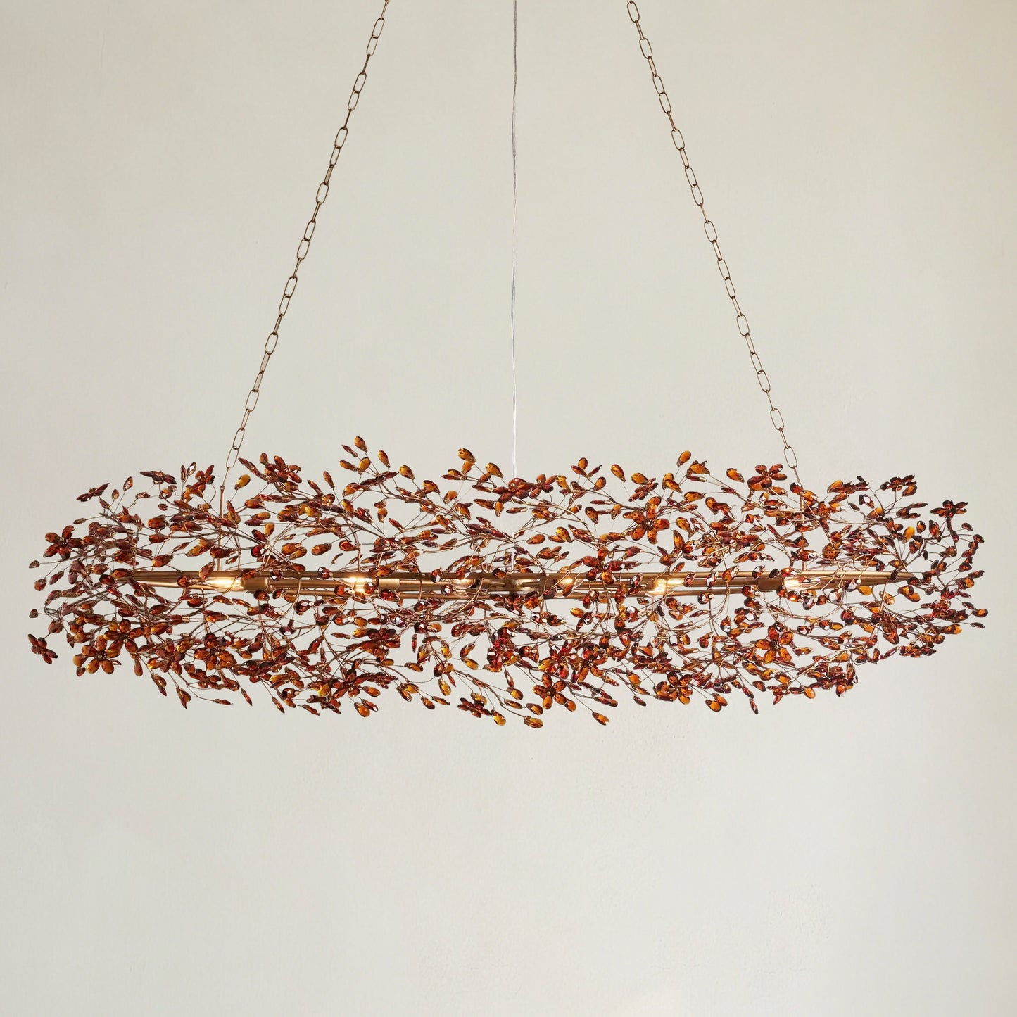 Fior Colored Oval Chandelier 62" 74"