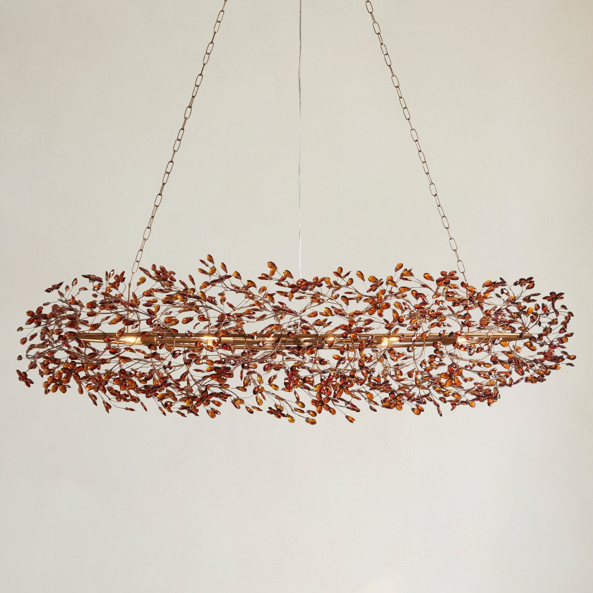 Fior Colored Oval Chandelier 62" 74"
