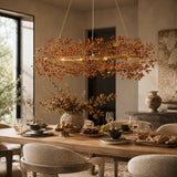 Fior Colored Oval Chandelier 62" 74"