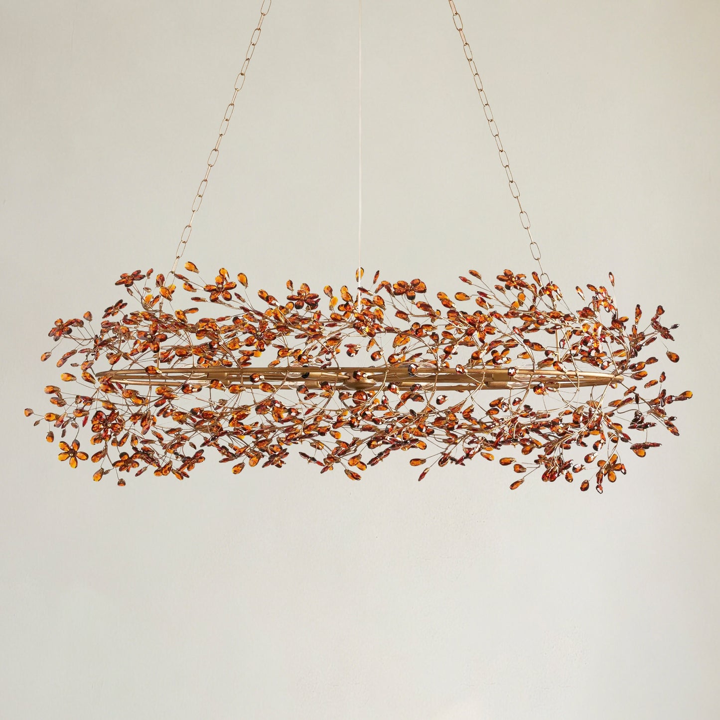 Fior Colored Oval Chandelier 62" 74"