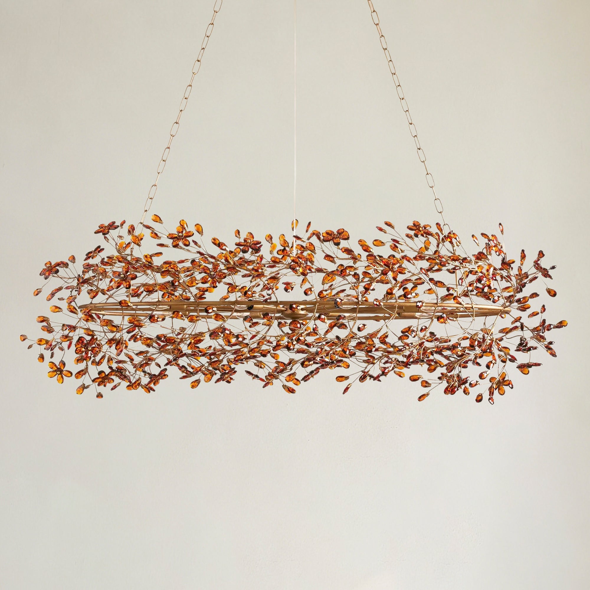Fior Colored Oval Chandelier 62" 74"
