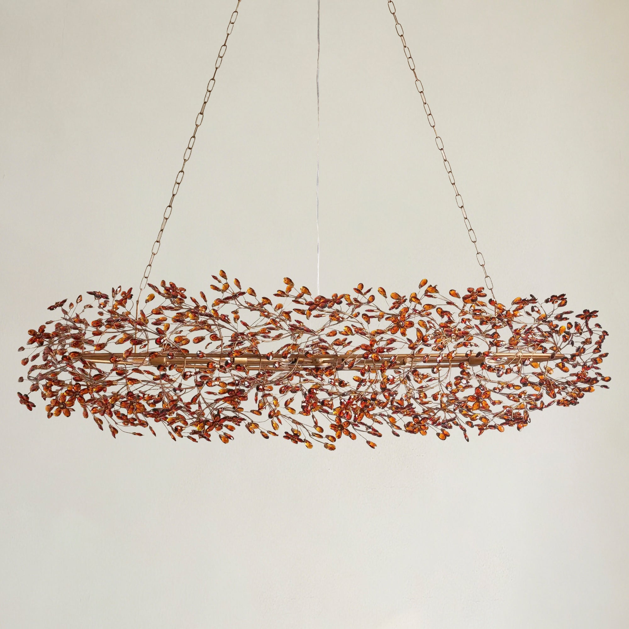 Fior Colored Oval Chandelier 62" 74"