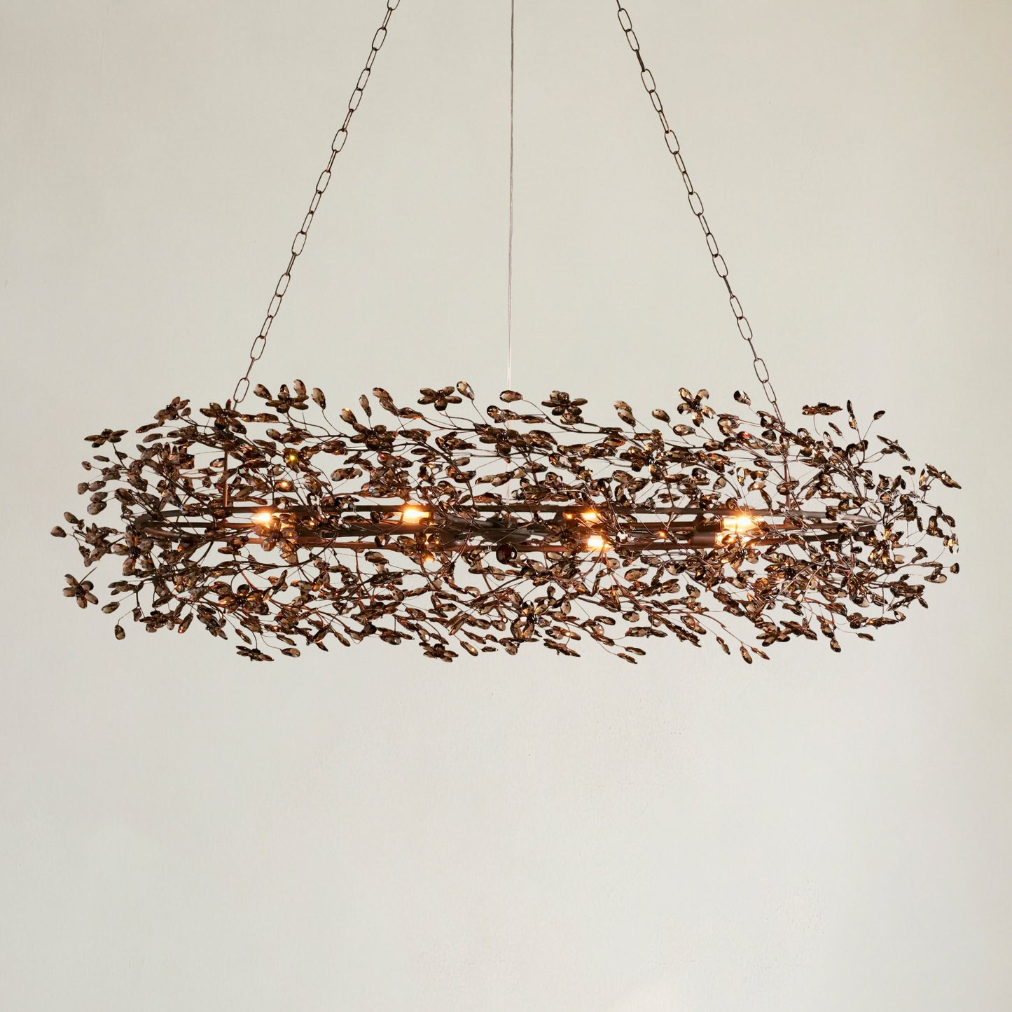 Fior Colored Oval Chandelier 62" 74"