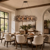 Fior Colored Oval Chandelier 62" 74"