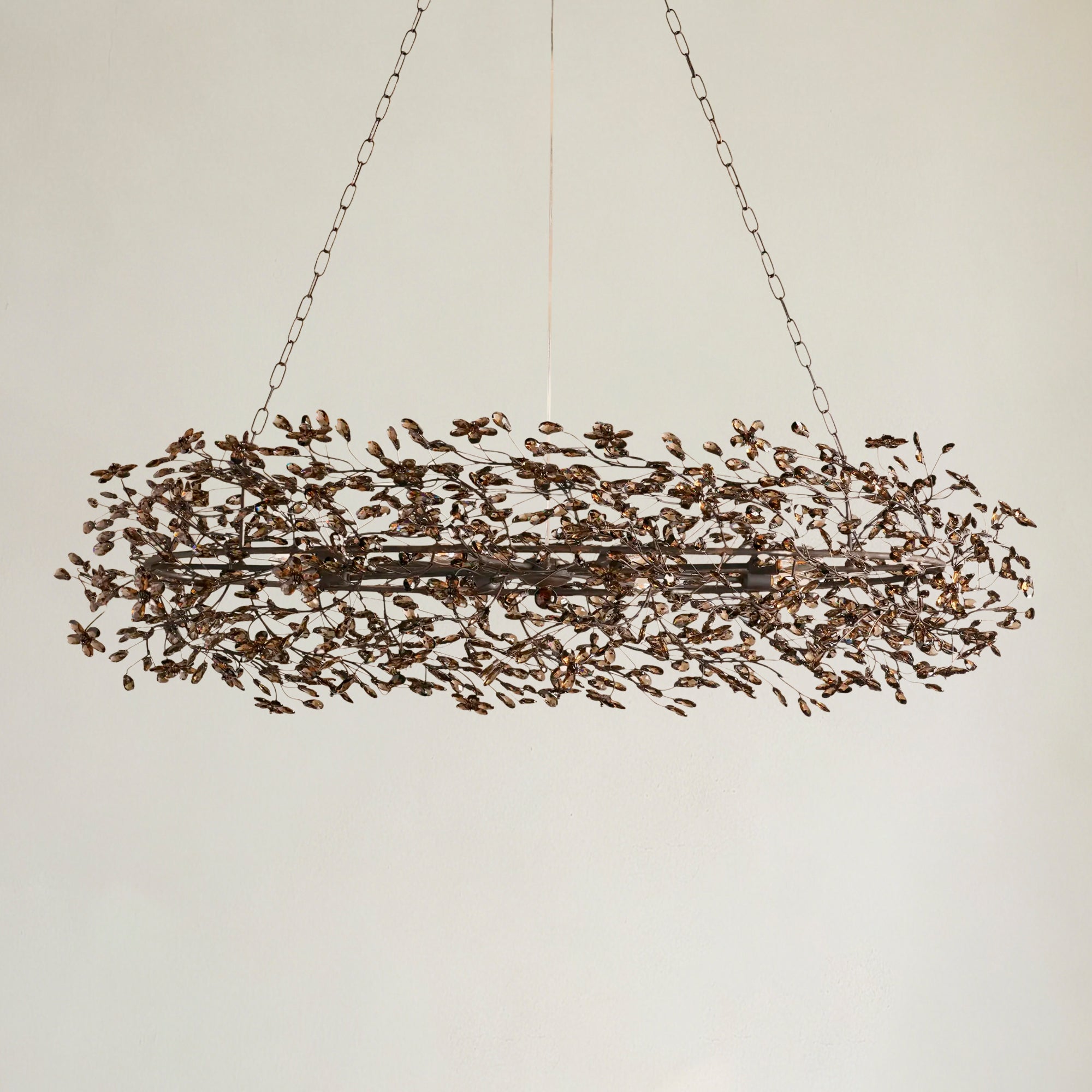 Fior Colored Oval Chandelier 62" 74"