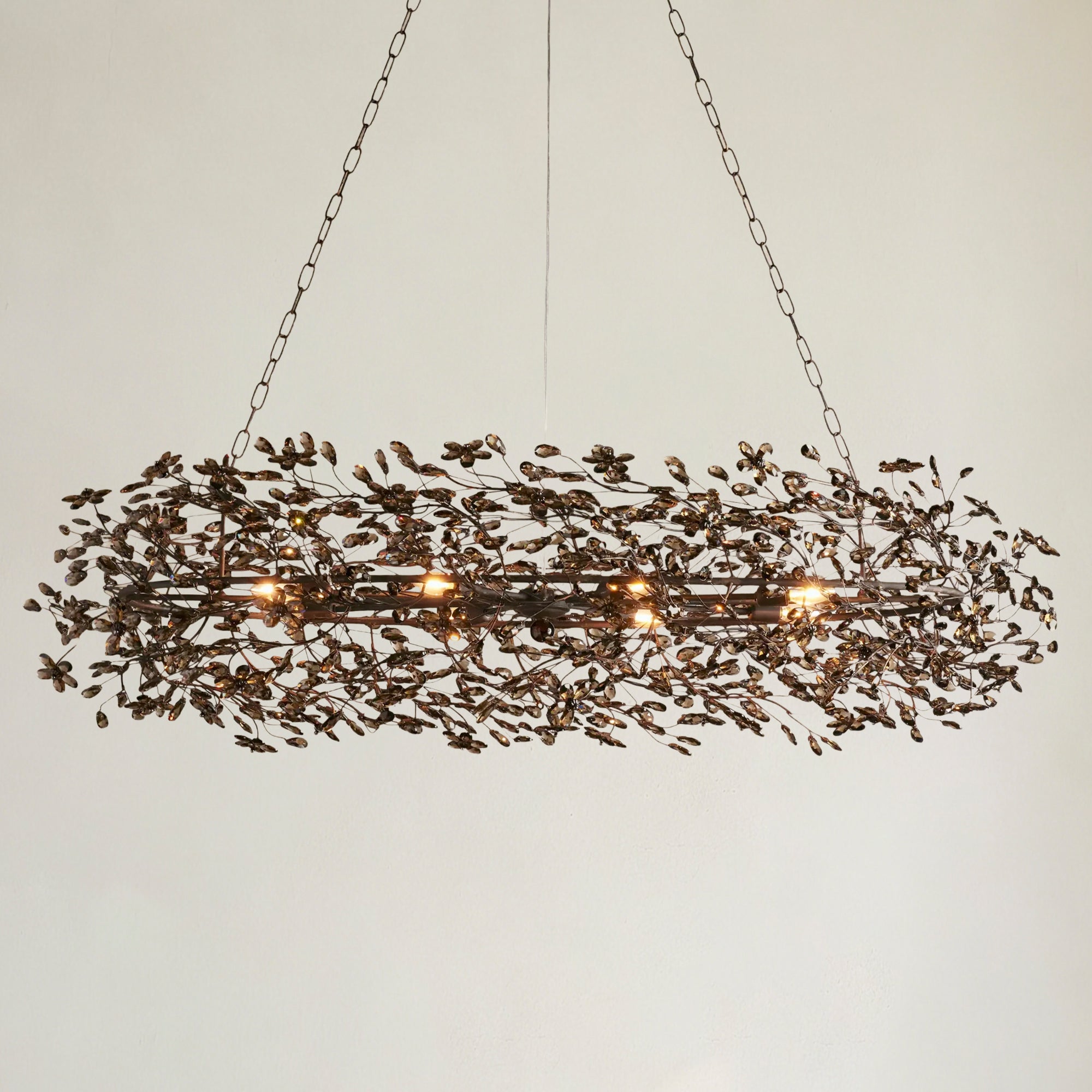 Fior Colored Oval Chandelier 62" 74"