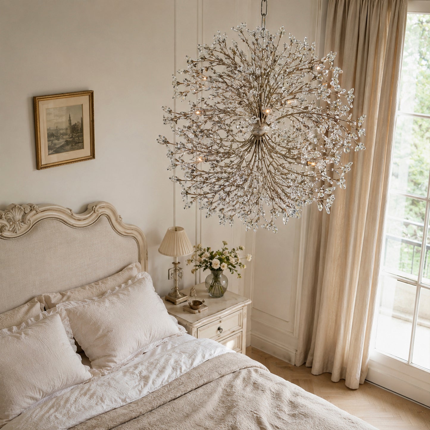 Fior 8-Light Round Chandelier 35"