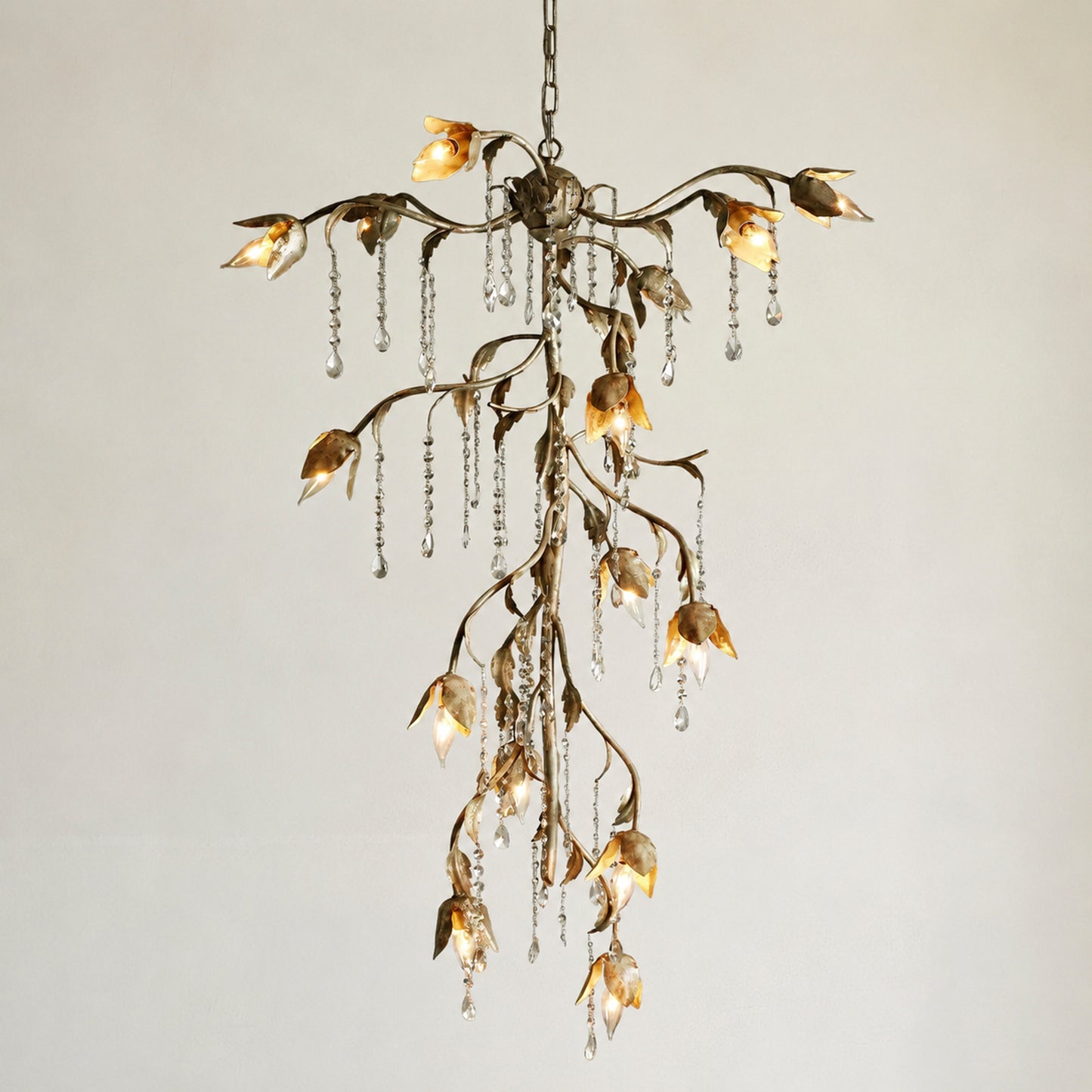 Viticcio Cascade Chandelier 34"H -Silver