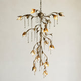 Viticcio Cascade Chandelier 34"H -Silver
