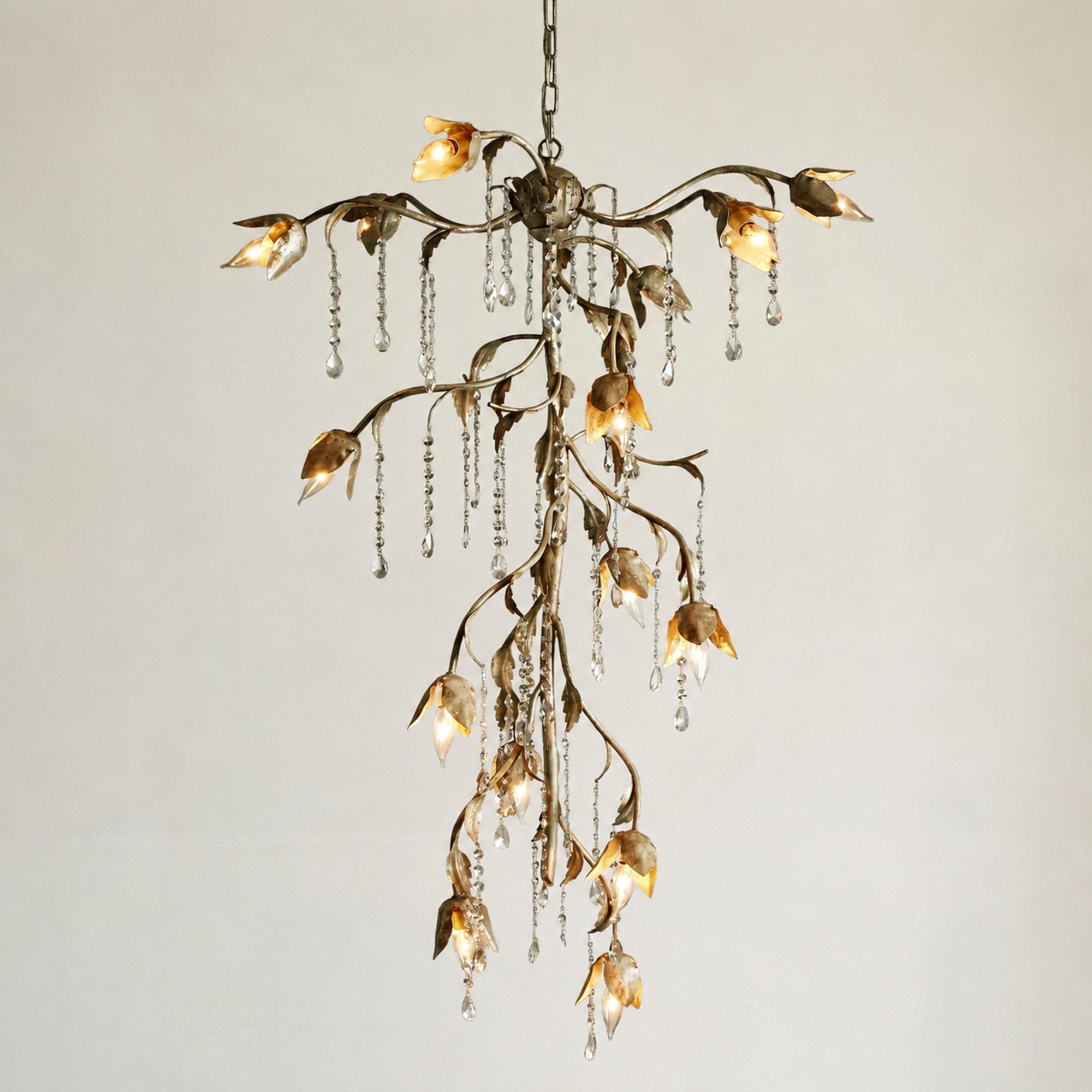 Viticcio Cascade Chandelier 34"H -Silver