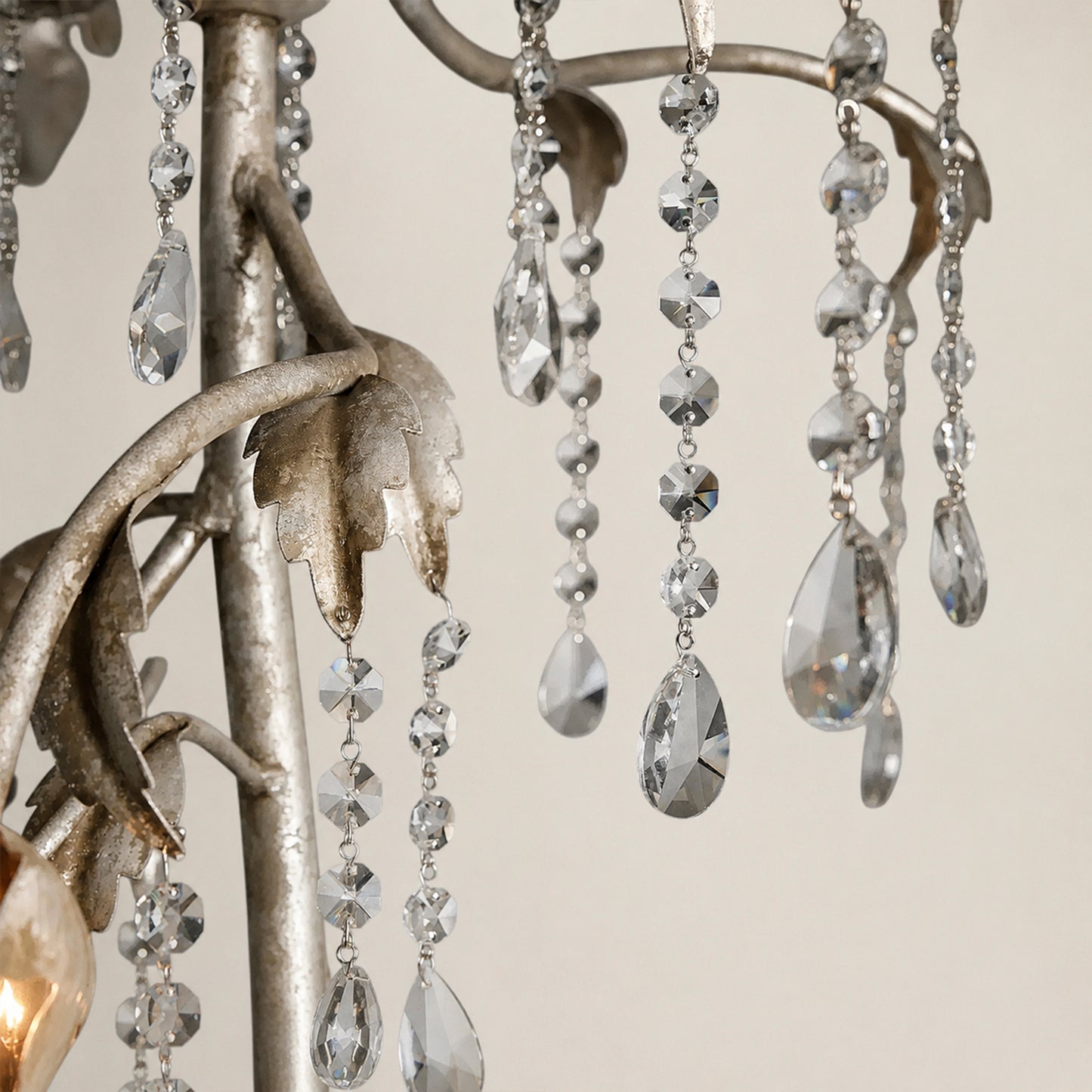 Viticcio Cascade Chandelier 34"H -Silver